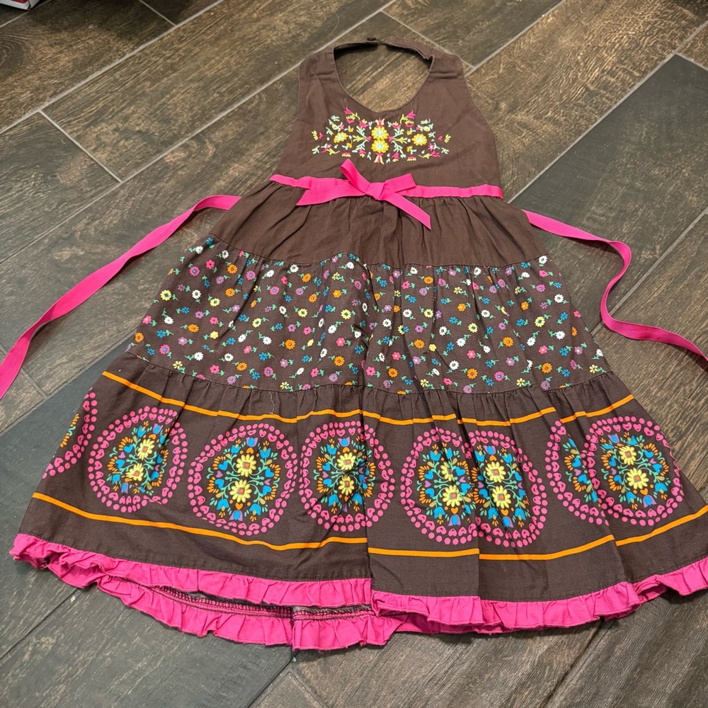 EUC Blueberi Blvd Embroidered Halter Dress